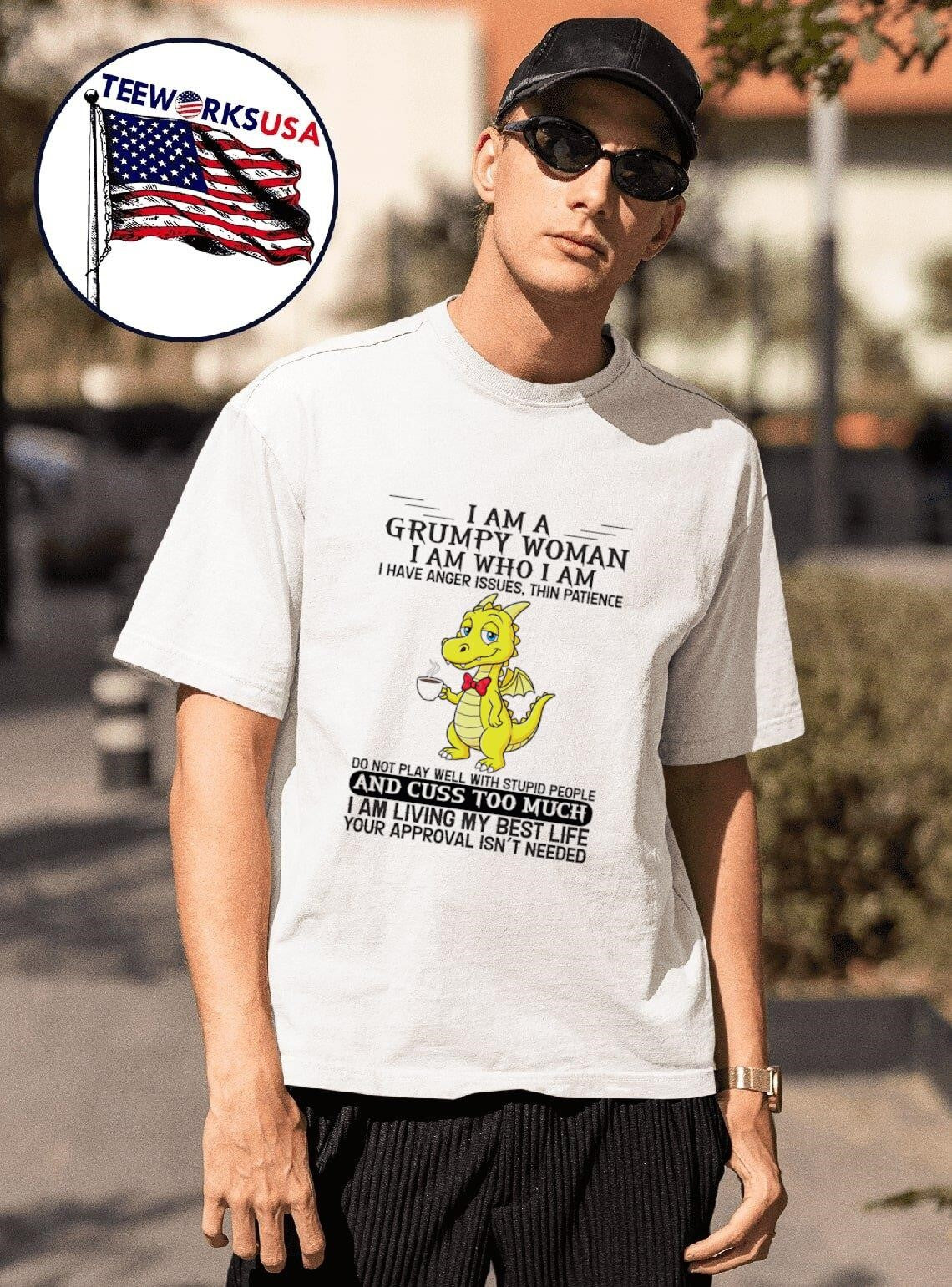 I Am a Grumpy Woman Who Have Anger Issues Thin - Adult & Kids T-Shirts, Sweatshirts & Hoodies apparel design preview 1