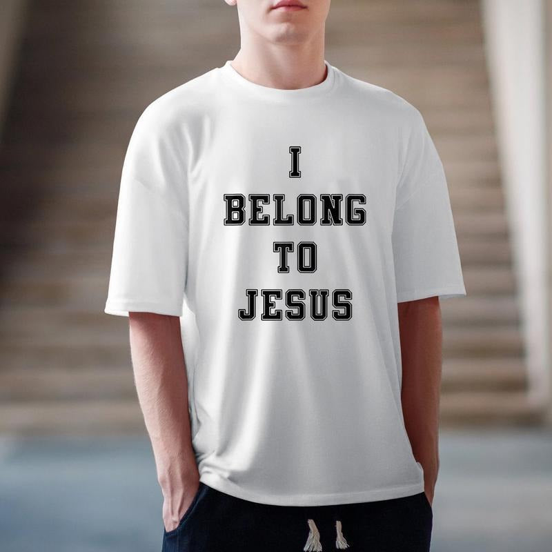 I Belong Jesus Pure Cotton Fabric Casual Streetstyle - Adult & Kids T-Shirts, Sweatshirts & Hoodies apparel design preview 1