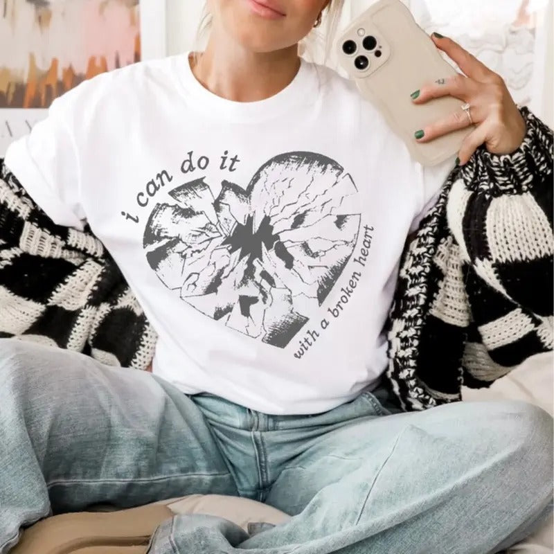 I Can Do Broken Heart Music Lover Fan Heavy Cotton - Adult & Kids T-Shirts, Sweatshirts & Hoodies apparel design preview 1