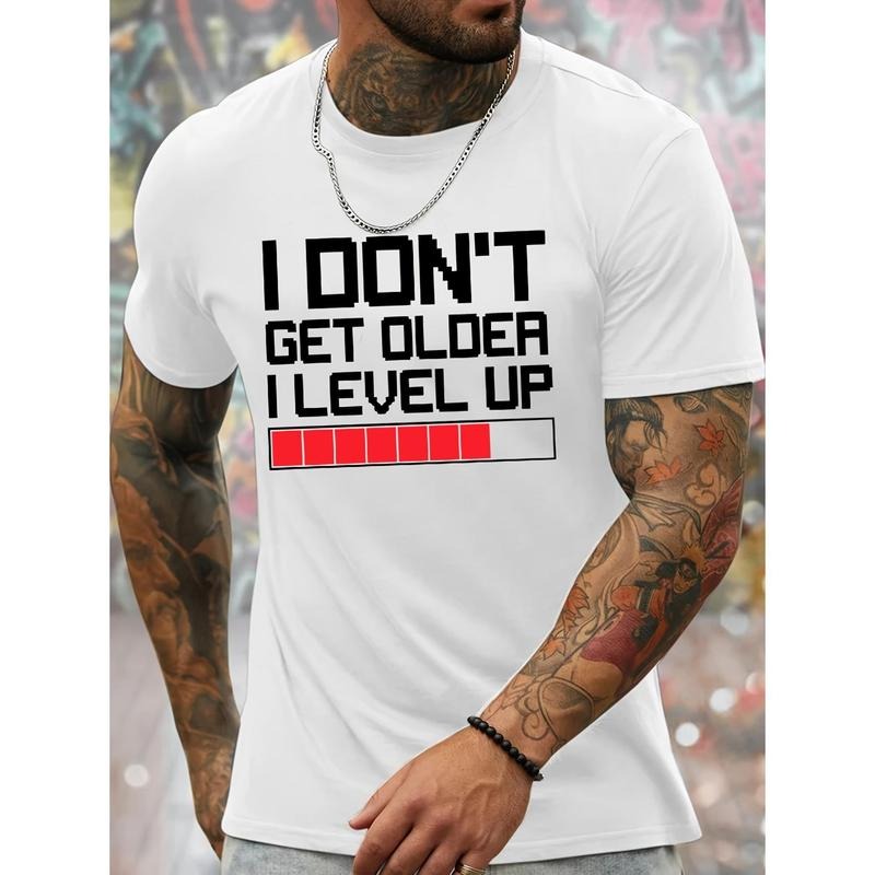 I DON'T GET OLDER LEVEL UP Bar Print Novel Casual - Adult & Kids T-Shirts, Sweatshirts & Hoodies apparel design preview 1