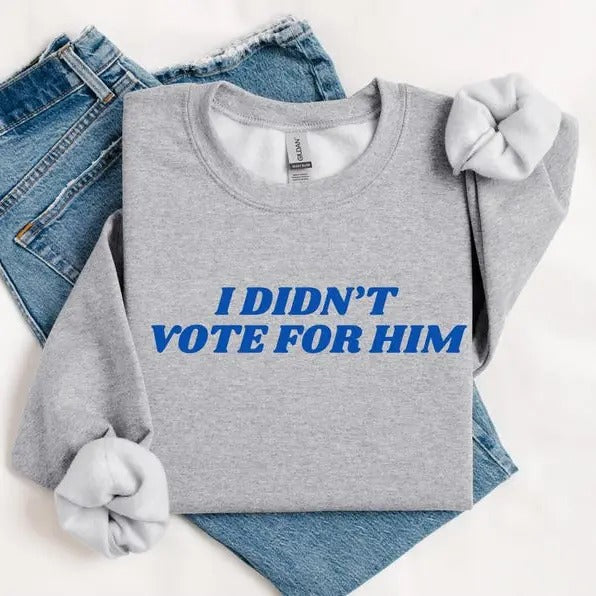 I Didn'T Vote Him Election 2024 - Adult & Kids T-Shirts, Sweatshirts & Hoodies apparel design preview 1