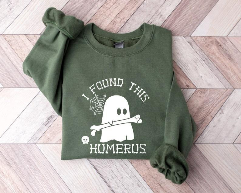 I Found This Humerus Ghost Halloween Nursing School - Adult & Kids T-Shirts, Sweatshirts & Hoodies apparel design preview 1