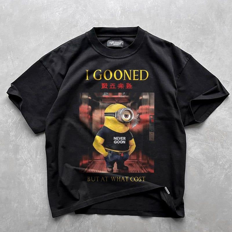 I Gooned But What Cost Funny Japanese Gooning Meme - Adult & Kids T-Shirts, Sweatshirts & Hoodies apparel design preview 1
