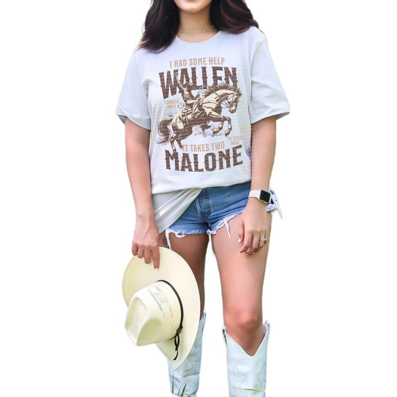 I Had Some Help Posty Wallen Western Country Music - Adult & Kids T-Shirts, Sweatshirts & Hoodies apparel design preview 1