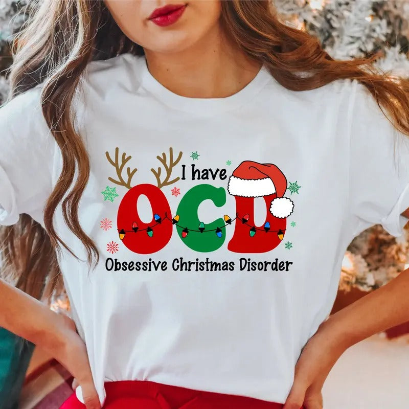 I Have OCD Obsessive Disorder Funny Family Humor - Adult & Kids T-Shirts, Sweatshirts & Hoodies apparel design preview 1