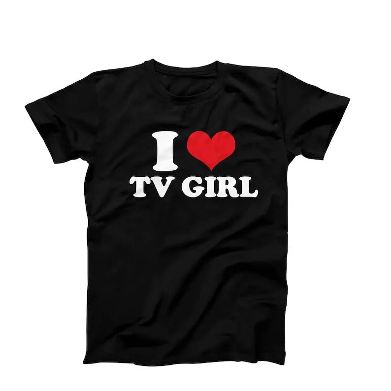 I Heart Tv Girl Love Artist Custom Meme Concert - Adult & Kids T-Shirts, Sweatshirts & Hoodies apparel design preview 1