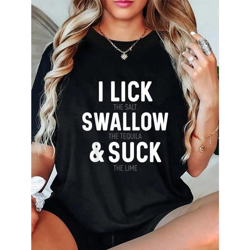 I Lick Salt Swallow Tequila Suck Lime - Adult & Kids T-Shirts, Sweatshirts & Hoodies apparel design preview 1