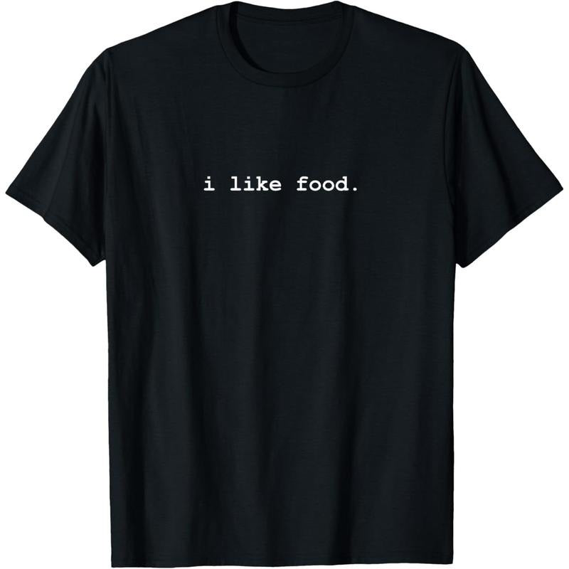 I Like Food Minimalist Funny - Adult & Kids T-Shirts, Sweatshirts & Hoodies apparel design preview 1