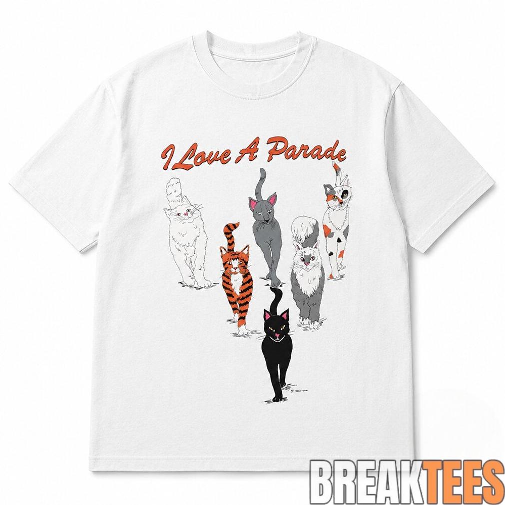 I Love A Parade Walking Cats - Adult & Kids T-Shirts, Sweatshirts & Hoodies apparel design preview 1