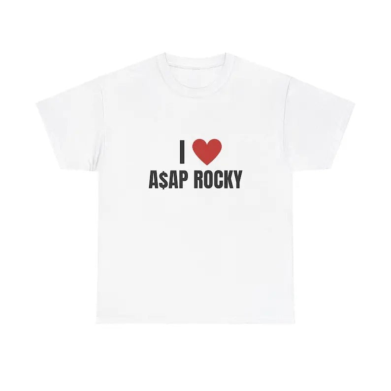 I Love Asap Rocky Heavy Him Her Menswear Cotton - Adult & Kids T-Shirts, Sweatshirts & Hoodies apparel design preview 1