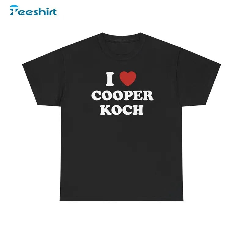 I Love Cooper Koch Him Her - Adult & Kids T-Shirts, Sweatshirts & Hoodies apparel design preview 1