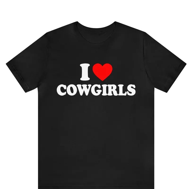 I Love Cowgirls Heart Hot Cowboy Menswear Classic - Adult & Kids T-Shirts, Sweatshirts & Hoodies apparel design preview 1