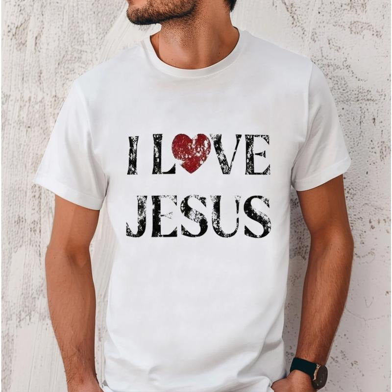 I Love Jesus Pure Cotton Fabric Casual Streetstyle - Adult & Kids T-Shirts, Sweatshirts & Hoodies apparel design preview 1