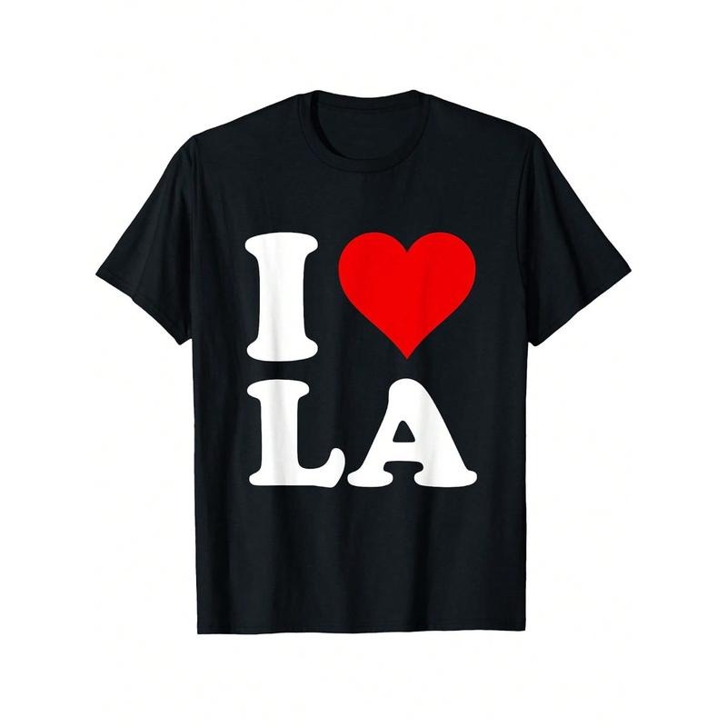 I Love LA Cotton Casual Fabric Menswear Sleeve Medium - Adult & Kids T-Shirts, Sweatshirts & Hoodies apparel design preview 1