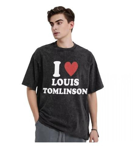 I Love Louis Tomlinsons Beach English Singer Retro - Adult & Kids T-Shirts, Sweatshirts & Hoodies apparel design preview 1