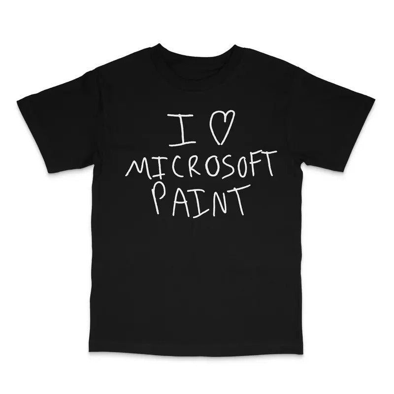 I Love MS Paint Custom Printed - Adult & Kids T-Shirts, Sweatshirts & Hoodies apparel design preview 1