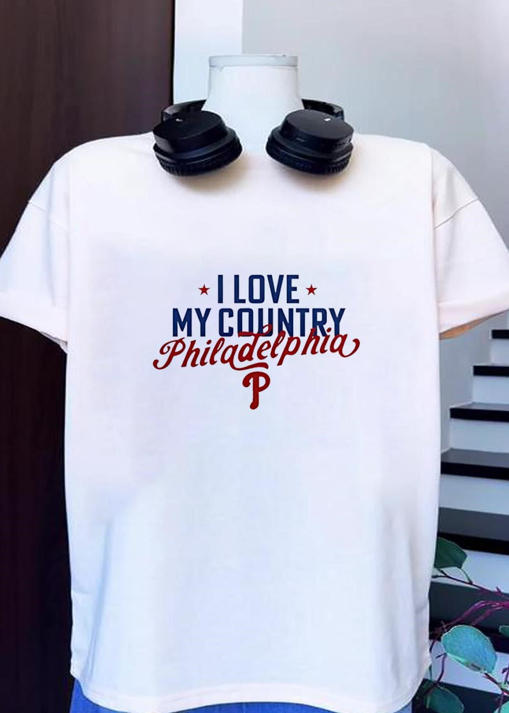 I Love My Country Philadelphia P - Adult & Kids T-Shirts, Sweatshirts & Hoodies apparel design preview 1