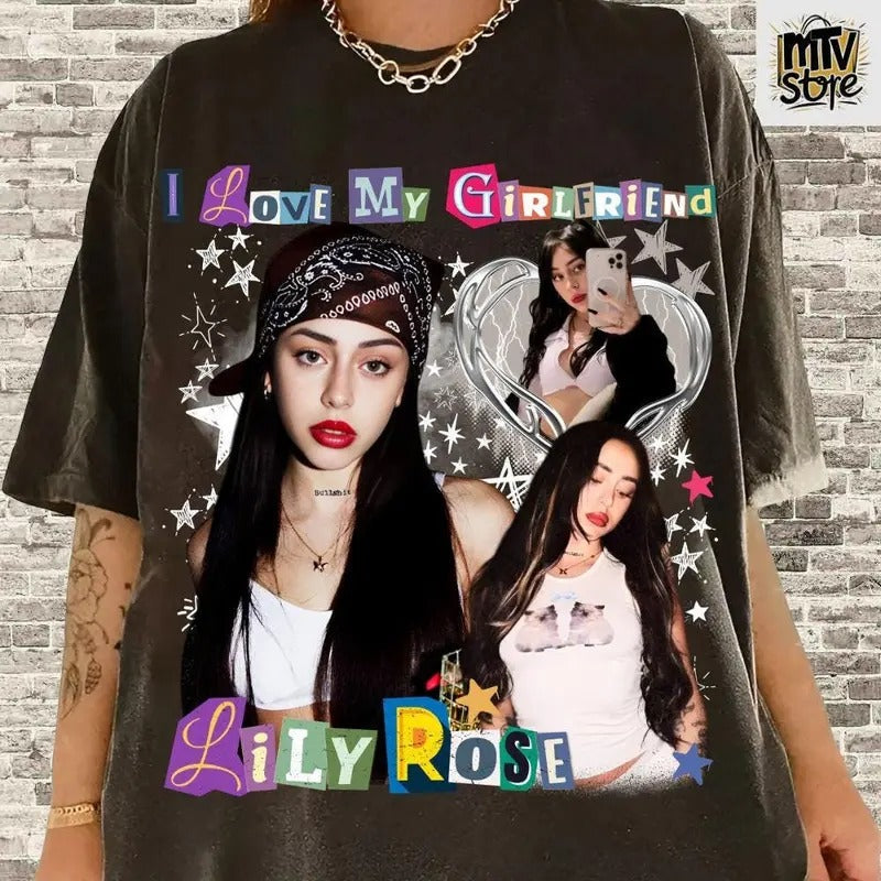 I Love My Girlfriend Custom Bootleg Boyfriend Your - Adult & Kids T-Shirts, Sweatshirts & Hoodies apparel design preview 1