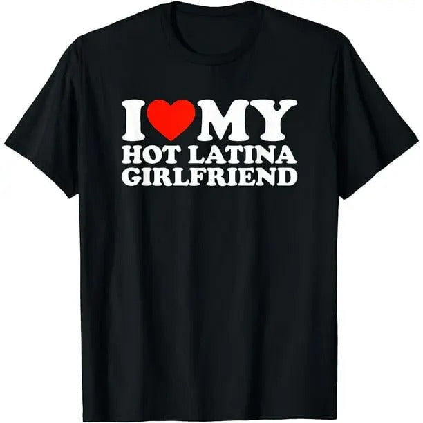 I Love My Hot Latina Girlfriend Couple Autism - Adult & Kids T-Shirts, Sweatshirts & Hoodies apparel design preview 1