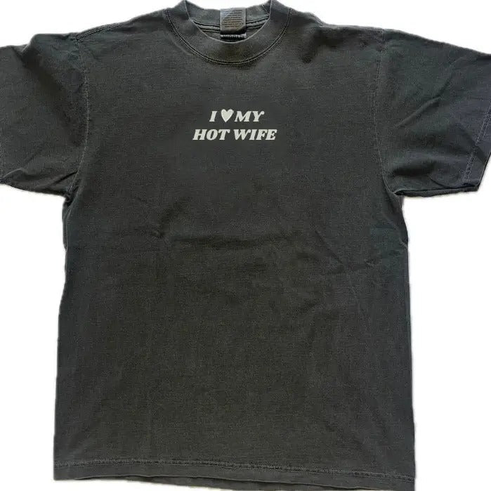 I Love My Hot Wife Him Her Heart Menswear Classic - Adult & Kids T-Shirts, Sweatshirts & Hoodies apparel design preview 1