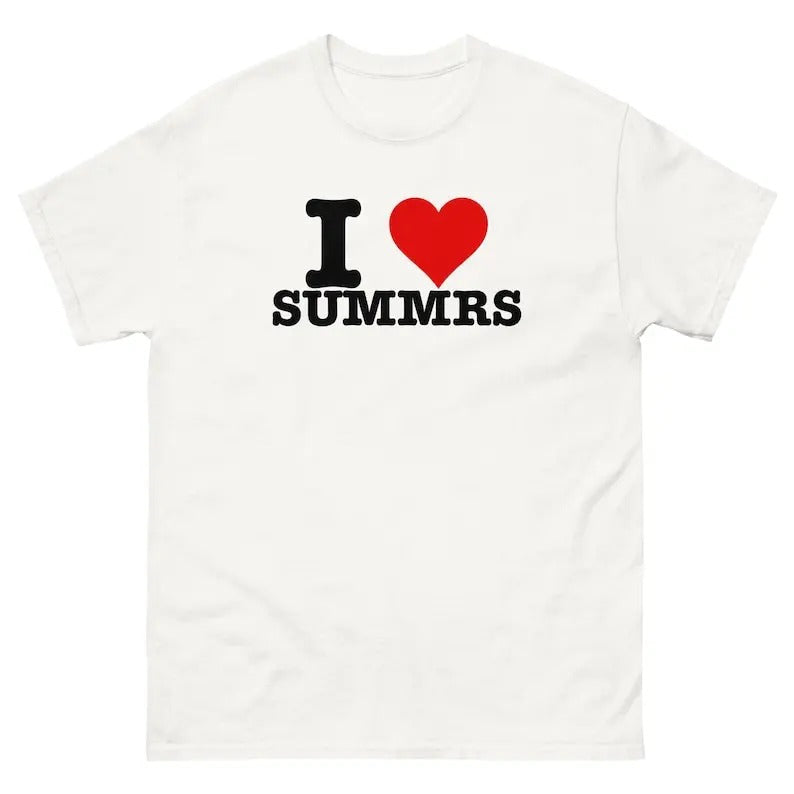 I Love SUMMRS Funny Heart - Adult & Kids T-Shirts, Sweatshirts & Hoodies apparel design preview 1