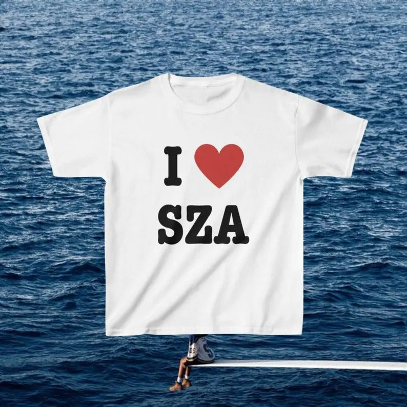 I Love SZA Baby Y2k Her Artist Music Him Heart - Adult & Kids T-Shirts, Sweatshirts & Hoodies apparel design preview 1