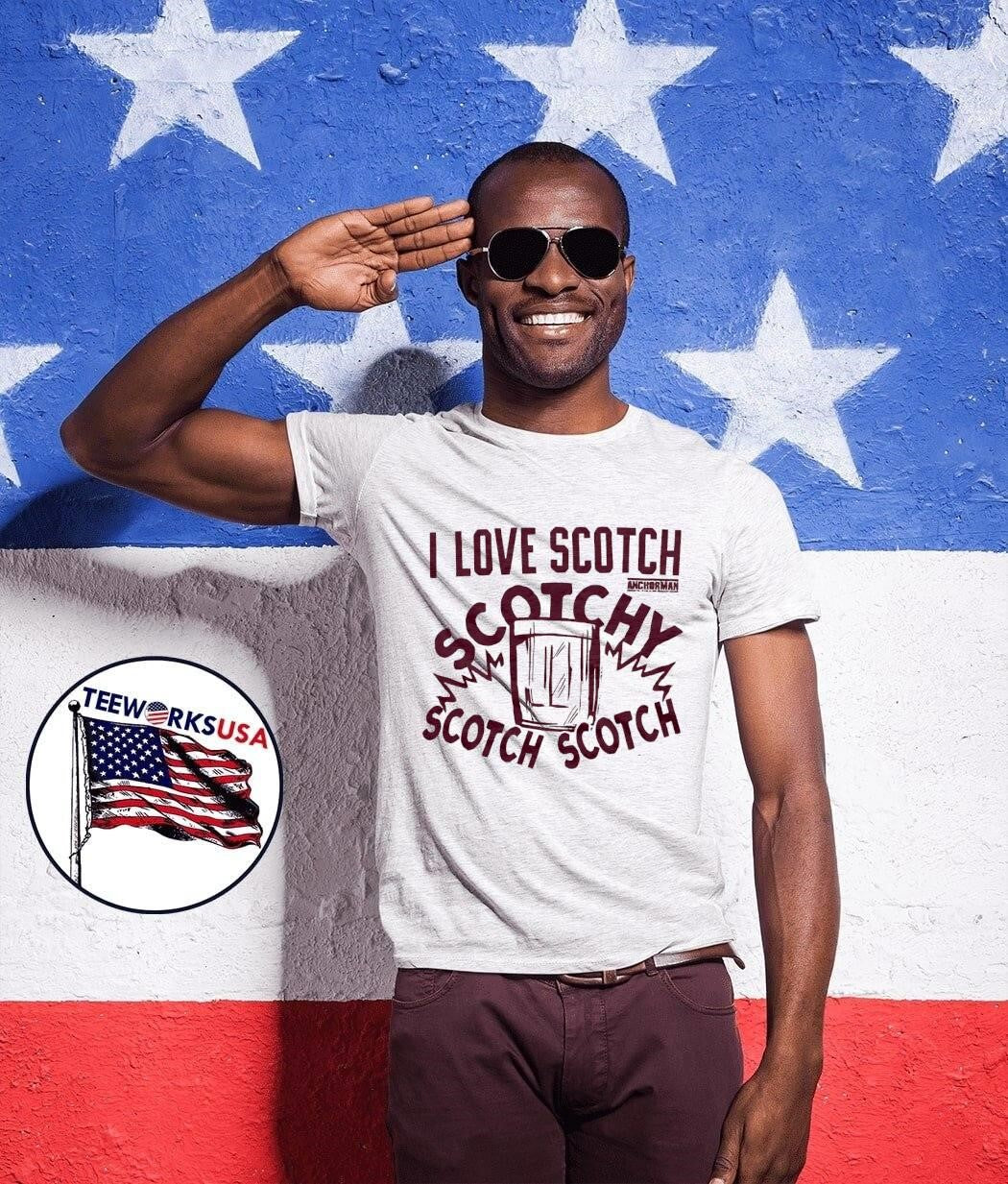 I Love Scotch Scotchy Anchorman movie quote - Adult & Kids T-Shirts, Sweatshirts & Hoodies apparel design preview 1