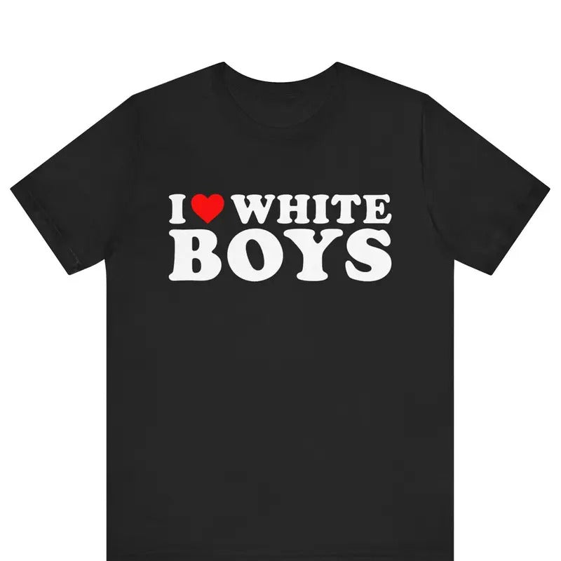 I Love White Heart Funny Couples His Her Matching - Adult & Kids T-Shirts, Sweatshirts & Hoodies apparel design preview 1