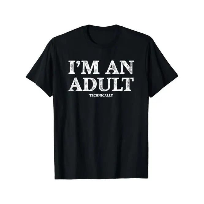 I'M Print Casual Short Sleeve Round Neck Summer - Adult & Kids T-Shirts, Sweatshirts & Hoodies apparel design preview 1