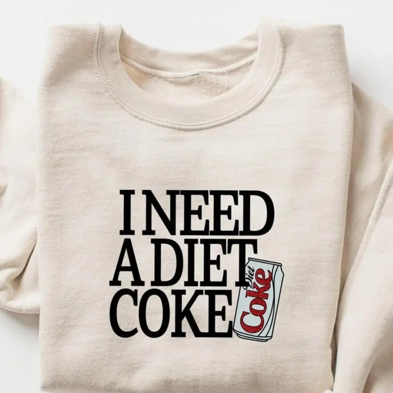 I Need Diet Coke Vintage Retro Lover Funny Soda Soft - Adult & Kids T-Shirts, Sweatshirts & Hoodies apparel design preview 1