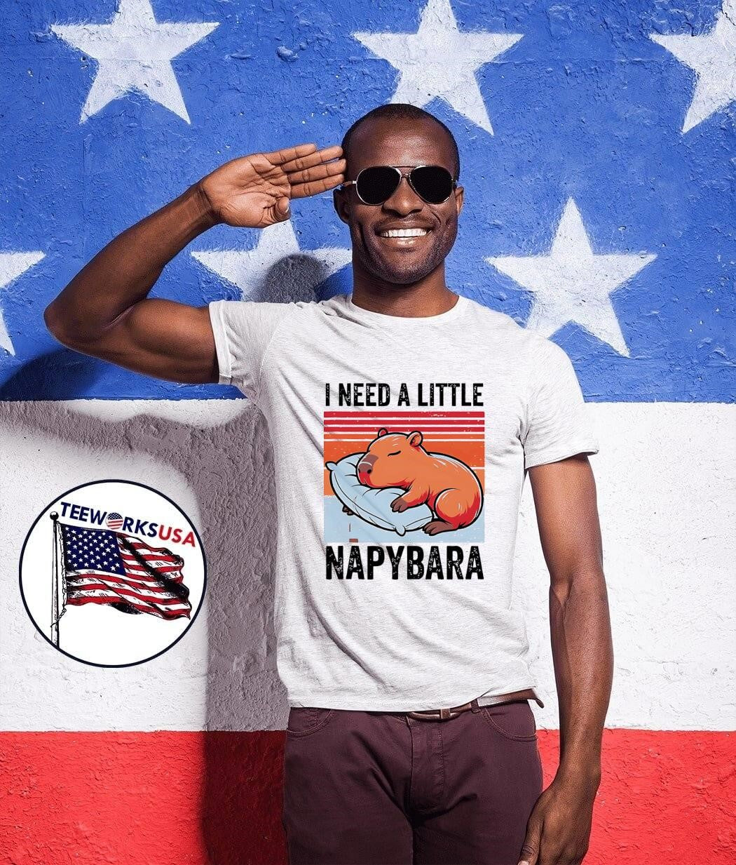 I Need a Little Napybara Cute Animal Sleeping On - Adult & Kids T-Shirts, Sweatshirts & Hoodies apparel design preview 1