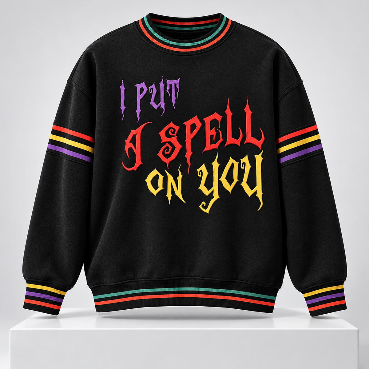 I Put A Spell On You Halloween Graphic Sweater - Gift Idea product image