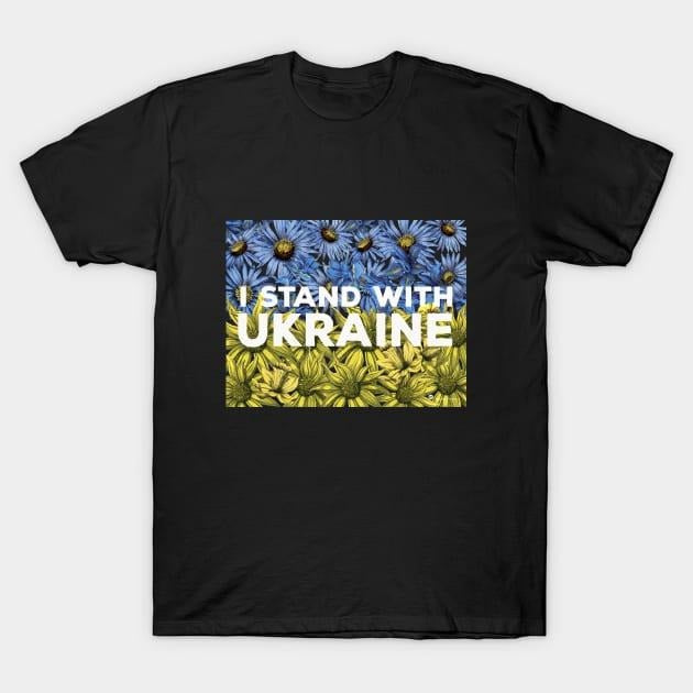 I STAND UKRAINE Bold Solidarity Support Freedom Peace - Adult & Kids T-Shirts, Sweatshirts & Hoodies apparel design preview 1