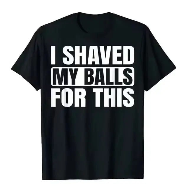I Shaved My Balls This Funny Boy Printed Top Vintage - Adult & Kids T-Shirts, Sweatshirts & Hoodies apparel design preview 1