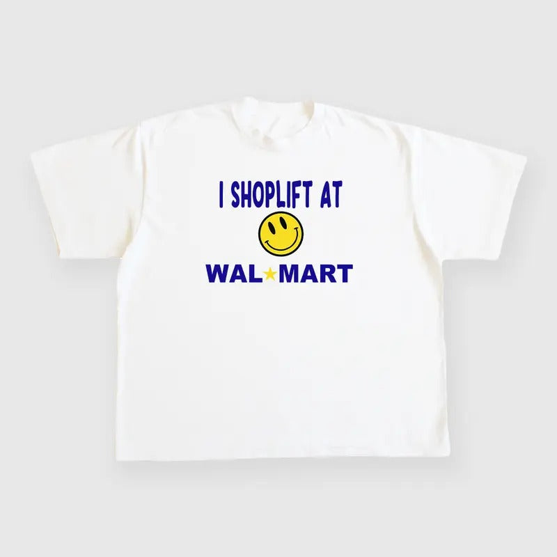 I Shoplift Walmart Custom Printed White - Adult & Kids T-Shirts, Sweatshirts & Hoodies apparel design preview 1