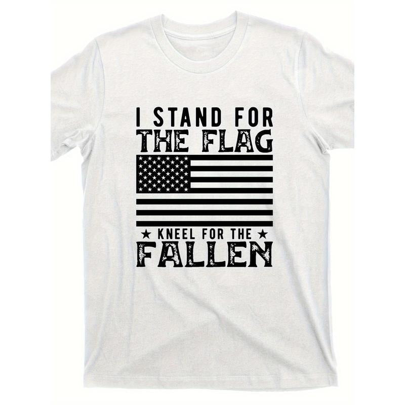 I Stand Flag Kneeling Anniversary War Dead Street - Adult & Kids T-Shirts, Sweatshirts & Hoodies apparel design preview 1