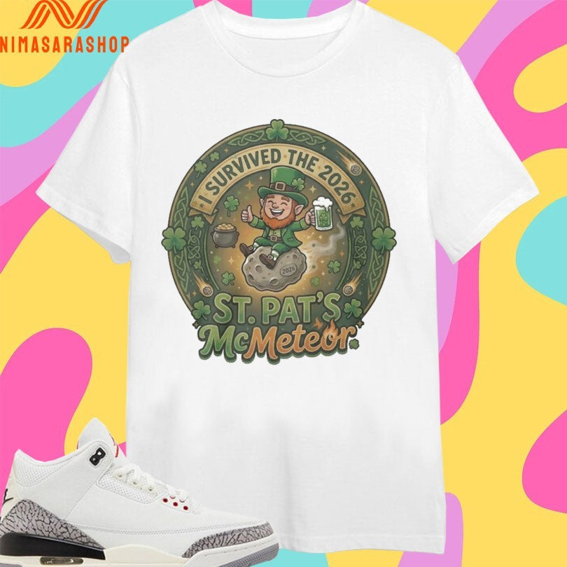 I Survived The 2026 St Patrick’s Day Mc Meteor - Adult & Kids T-Shirts, Sweatshirts & Hoodies apparel design preview 1