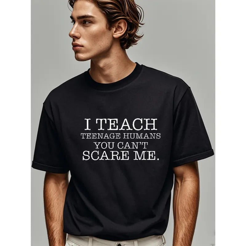 I Teach Teenage Humans Teacher High School Crew Neck - Adult & Kids T-Shirts, Sweatshirts & Hoodies apparel design preview 1