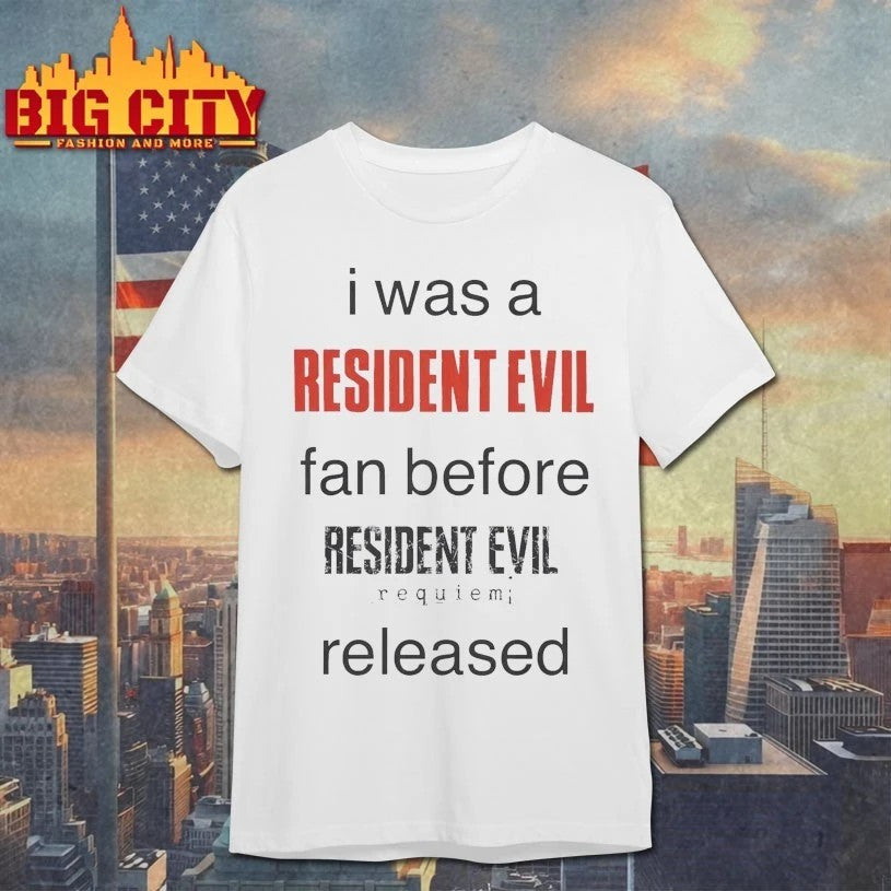 I Was A Resident Evil Fan Before Noel's Ready for - Adult & Kids T-Shirts, Sweatshirts & Hoodies apparel design preview 1