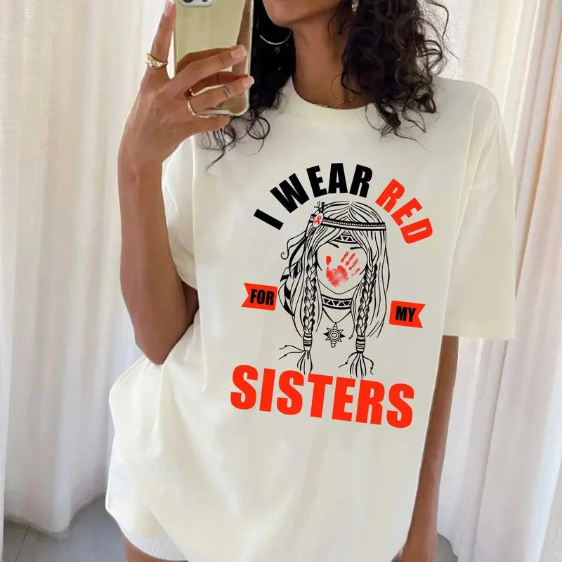 I Red My Sisters No More Stolen Murdered Missing - Adult & Kids T-Shirts, Sweatshirts & Hoodies apparel design preview 1