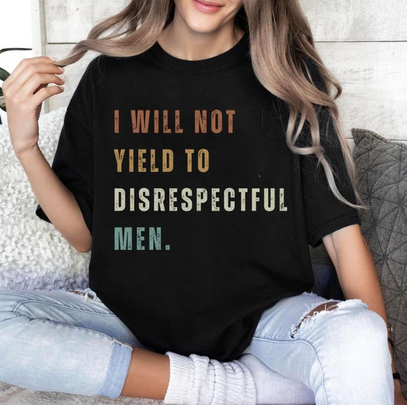 I Will Not Yield Disrespectful AOC Quote Liberal Femi - Adult & Kids T-Shirts, Sweatshirts & Hoodies apparel design preview 1