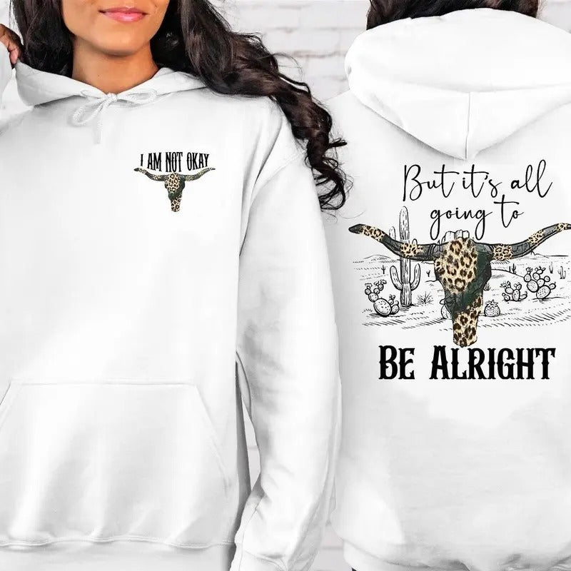 I Am Not Okay But 'S All Going Be Alright Friend - Adult & Kids T-Shirts, Sweatshirts & Hoodies apparel design preview 1