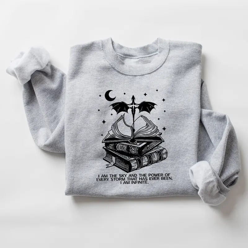 I Am Sky Vintage Basgiath War College Fourth Wing - Adult & Kids T-Shirts, Sweatshirts & Hoodies apparel design preview 1