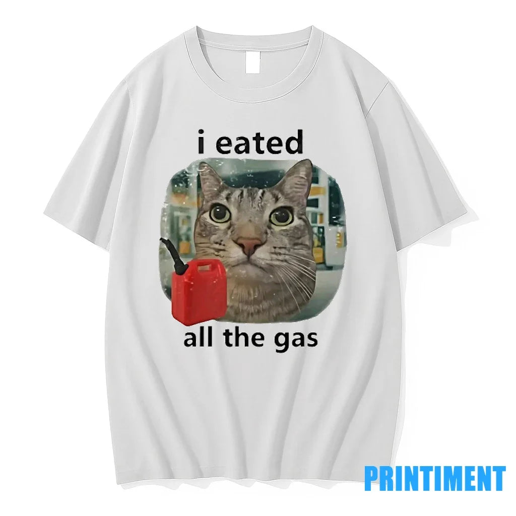 I Eated All The Gas Cat Meme Sweater - Adult & Kids T-Shirts, Sweatshirts & Hoodies apparel design preview 1