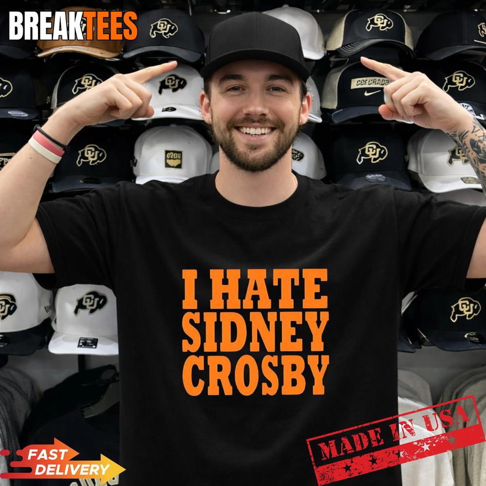 I hate Sidney Crosby Pittsburgh Penguins NHL player - Adult & Kids T-Shirts, Sweatshirts & Hoodies apparel design preview 1