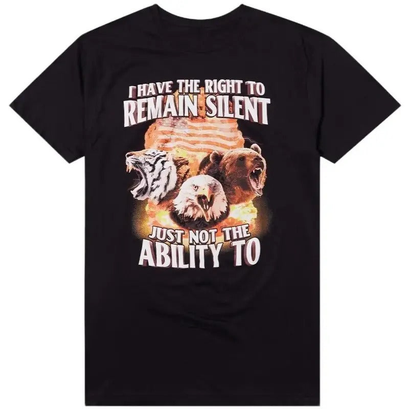 I Have Right Remain Slient Just Not Ability Silent - Adult & Kids T-Shirts, Sweatshirts & Hoodies apparel design preview 1