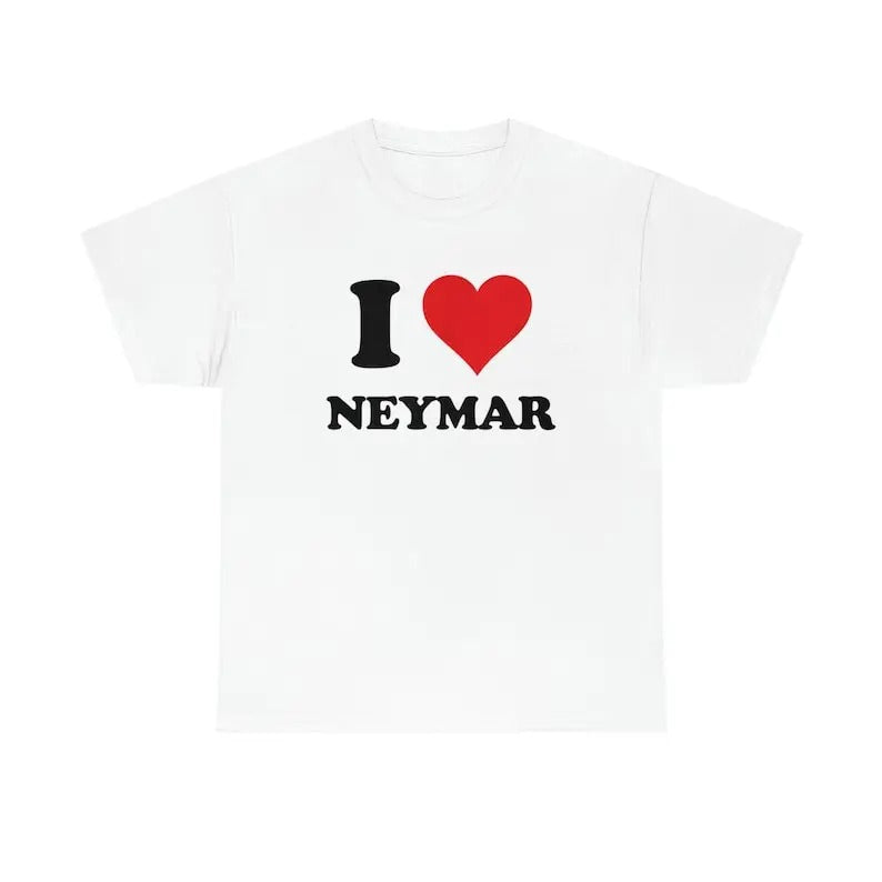 I Love Neymar Him Her Football Lover Heart - Adult & Kids T-Shirts, Sweatshirts & Hoodies apparel design preview 1