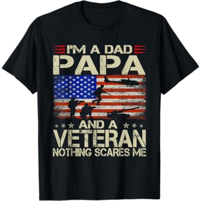 I'M Dad Papa Veteran Funny Retro Grandpa Menswear Top - Adult & Kids T-Shirts, Sweatshirts & Hoodies apparel design preview 1