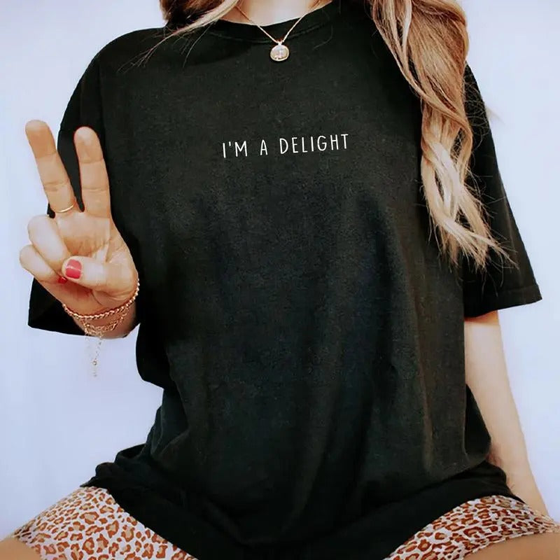 I'M Delight Cute Inspirational Motivational Saying - Adult & Kids T-Shirts, Sweatshirts & Hoodies apparel design preview 1