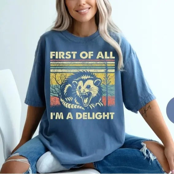 I'M Delight Inspirational Motivational Saying Printed - Adult & Kids T-Shirts, Sweatshirts & Hoodies apparel design preview 1